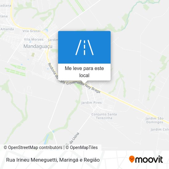 Rua Irineu Meneguetti mapa