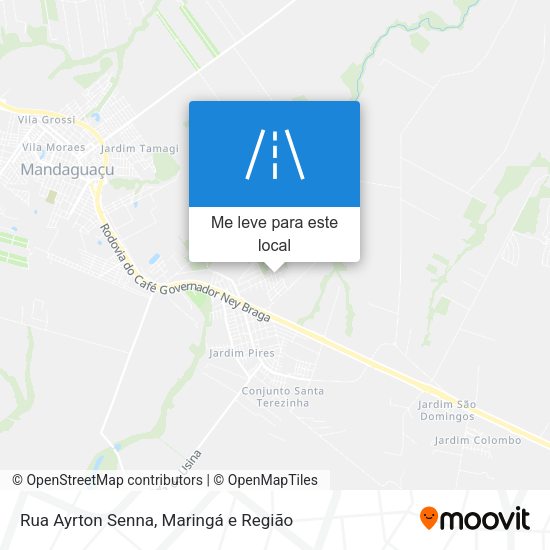 Rua Ayrton Senna mapa