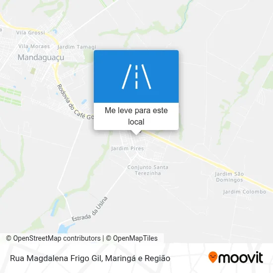 Rua Magdalena Frigo Gil mapa