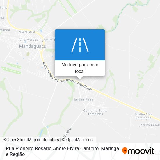 Rua Pioneiro Rosário André Elvira Canteiro mapa