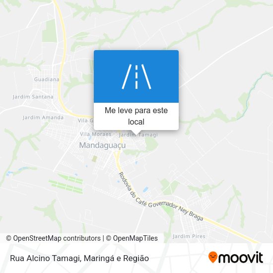 Rua Alcino Tamagi mapa