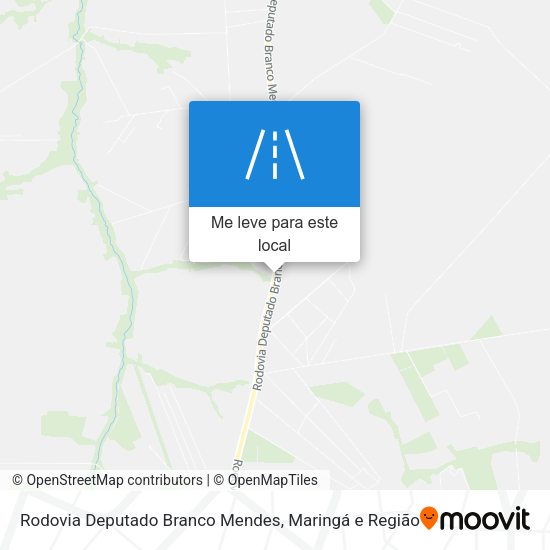 Rodovia Deputado Branco Mendes mapa