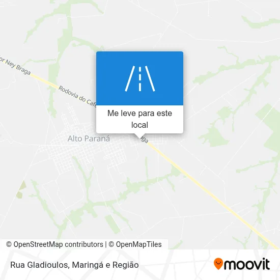 Rua Gladioulos mapa