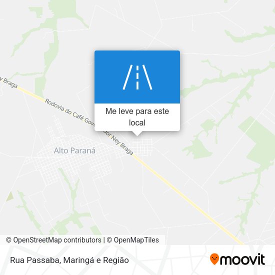 Rua Passaba mapa