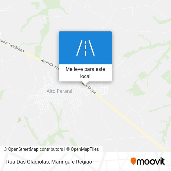 Rua Das Gladiolas mapa