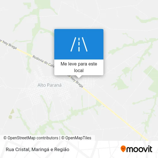 Rua Cristal mapa