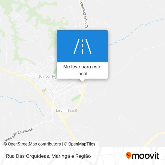 Rua Das Orquídeas mapa
