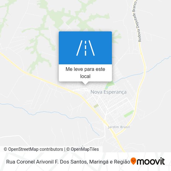 Rua Coronel Arivonil F. Dos Santos mapa