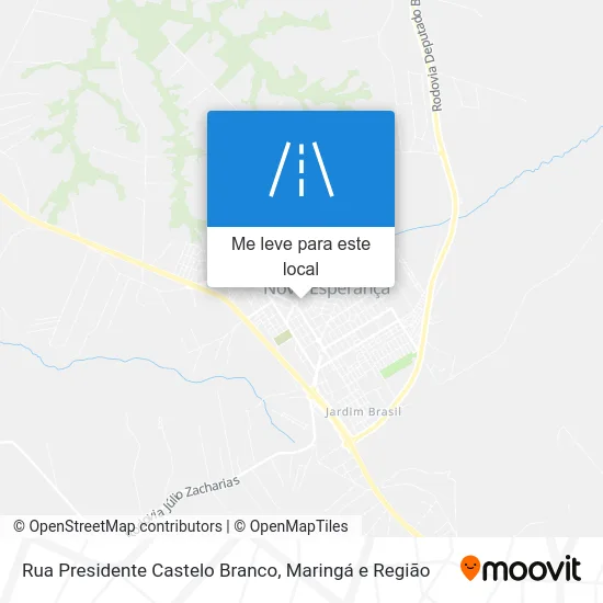 Rua Presidente Castelo Branco mapa