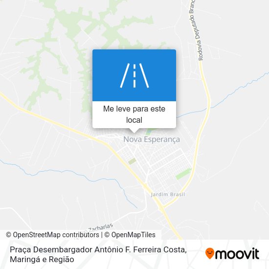 Praça Desembargador Antônio F. Ferreira Costa mapa