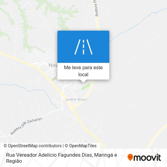 Rua Vereador Adelício Fagundes Dias mapa
