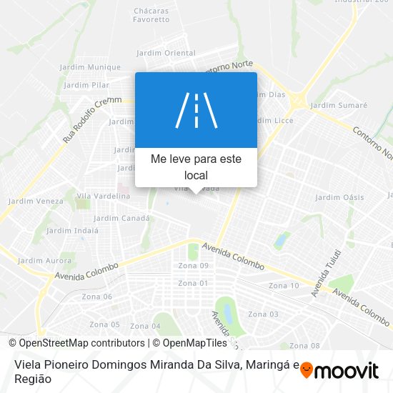 Viela Pioneiro Domingos Miranda Da Silva mapa