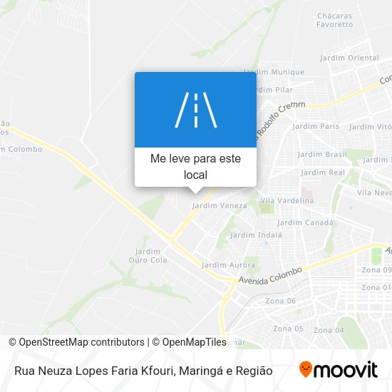 Rua Neuza Lopes Faria Kfouri mapa