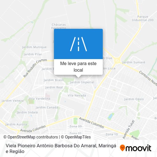 Viela Pioneiro Antônio Barbosa Do Amaral mapa