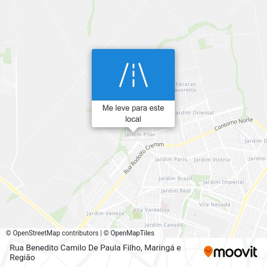 Rua Benedito Camilo De Paula Filho mapa
