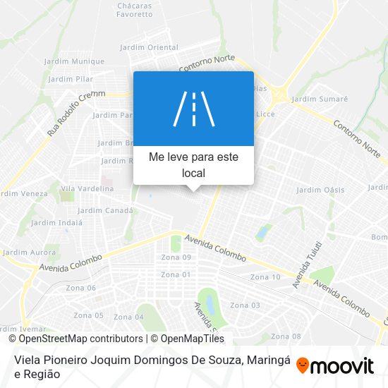 Viela Pioneiro Joquim Domingos De Souza mapa