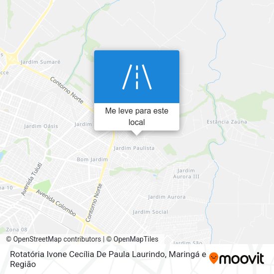 Rotatória Ivone Cecília De Paula Laurindo mapa