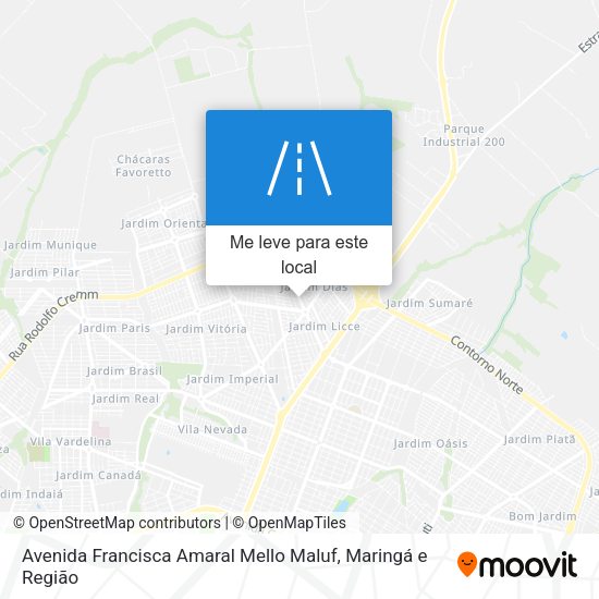 Avenida Francisca Amaral Mello Maluf mapa