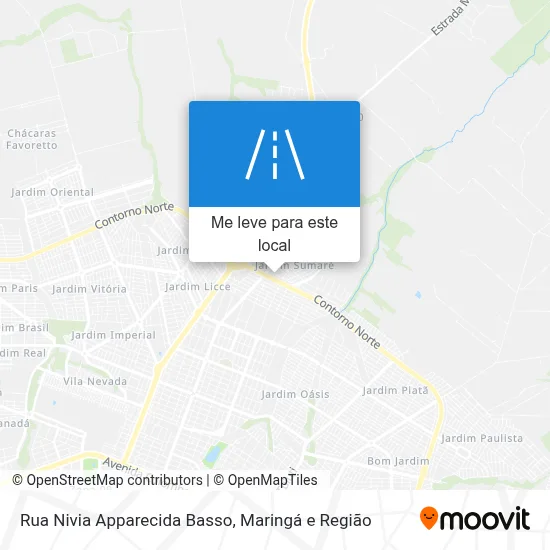 Rua Nivia Apparecida Basso mapa