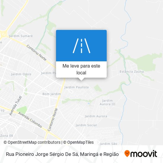 Rua Pioneiro Jorge Sérgio De Sá mapa