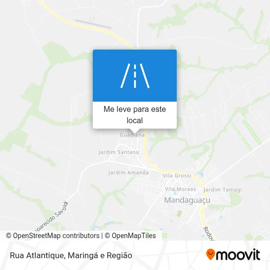 Rua Atlantique mapa
