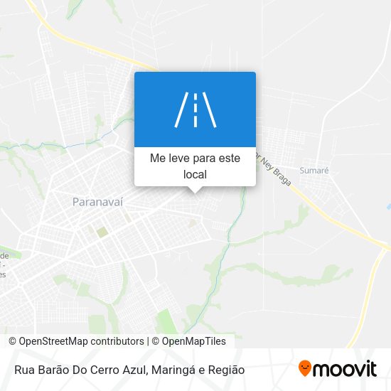 Rua Barão Do Cerro Azul mapa