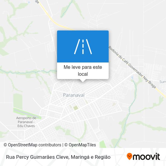 Rua Percy Guimarães Cleve mapa