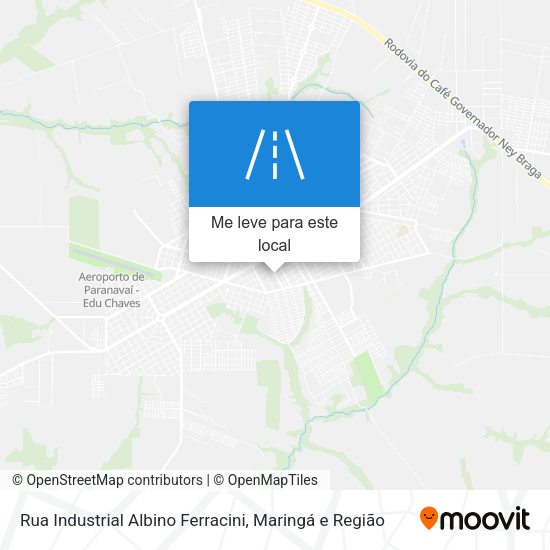 Rua Industrial Albino Ferracini mapa