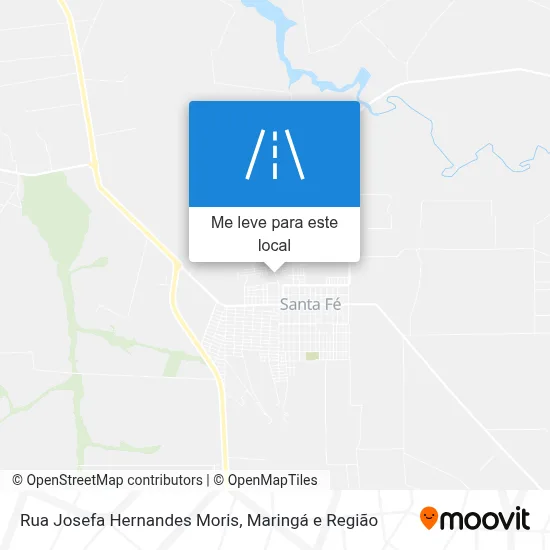 Rua Josefa Hernandes Moris mapa