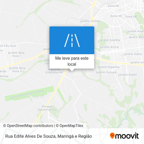 Rua Edite Alves De Souza mapa