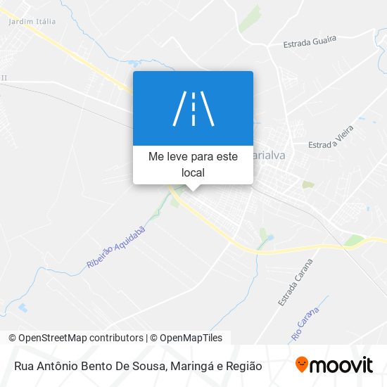 Rua Antônio Bento De Sousa mapa