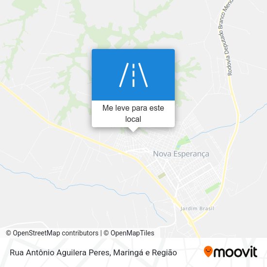 Rua Antônio Aguilera Peres mapa