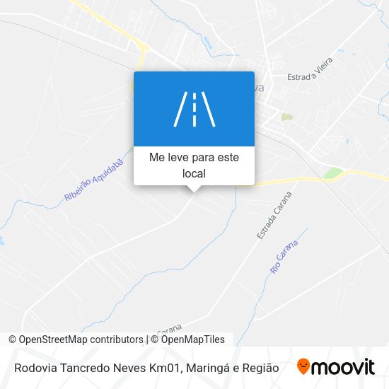 Rodovia Tancredo Neves Km01 mapa