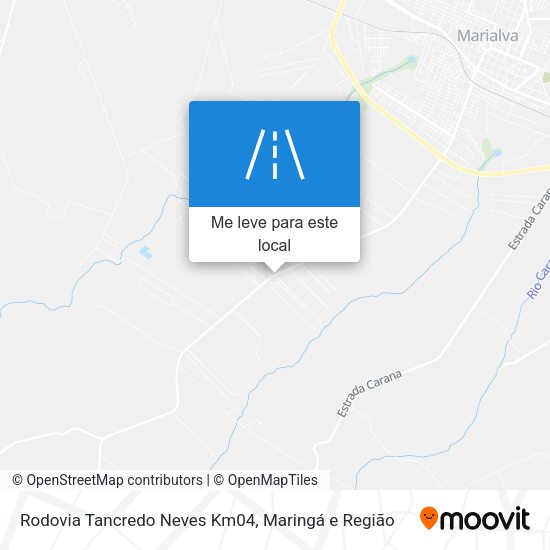 Rodovia Tancredo Neves Km04 mapa