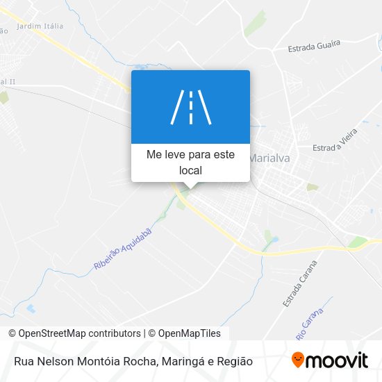 Rua Nelson Montóia Rocha mapa