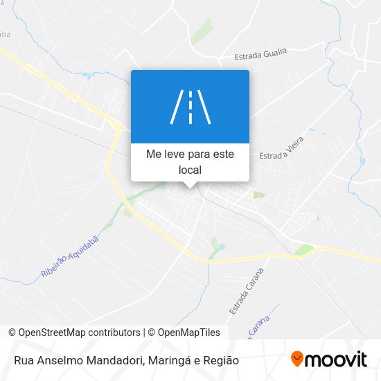 Rua Anselmo Mandadori mapa
