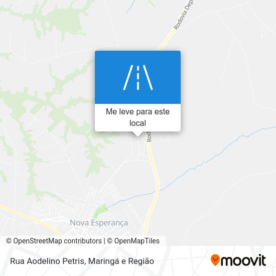 Rua Aodelino Petris mapa