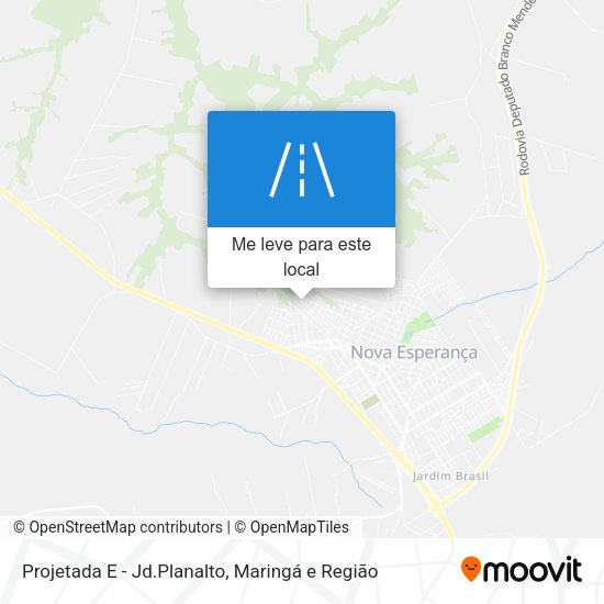 Projetada E - Jd.Planalto mapa