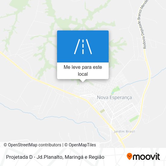 Projetada D - Jd.Planalto mapa