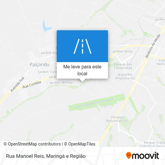 Rua Manoel Reis mapa
