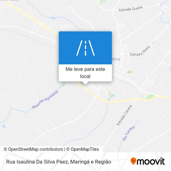 Rua Isaulina Da Silva Paez mapa