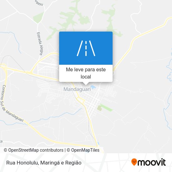 Rua Honolulu mapa