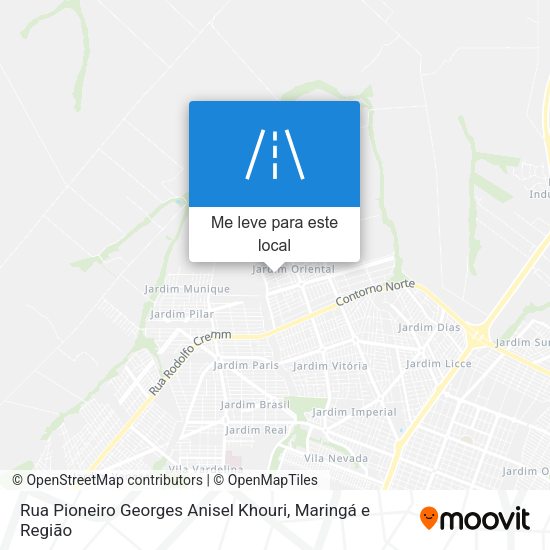 Rua Pioneiro Georges Anisel Khouri mapa