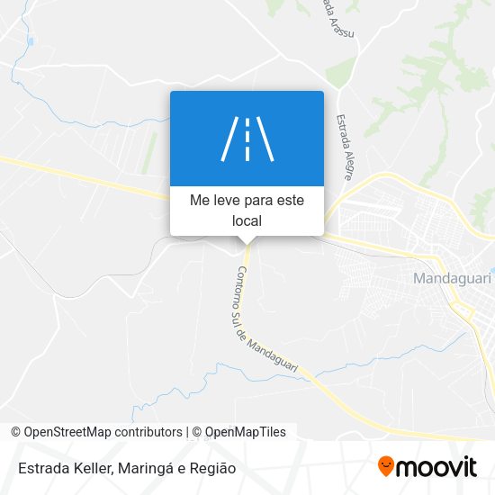 Estrada Keller mapa