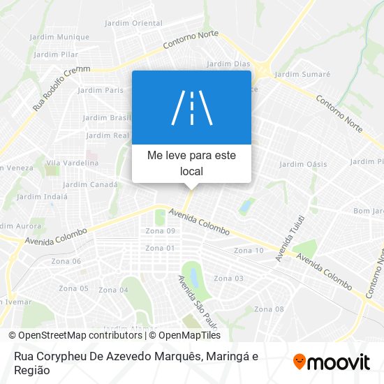 Rua Corypheu De Azevedo Marquês mapa