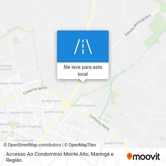 Accesso Ao Condomínio Monte Alto mapa