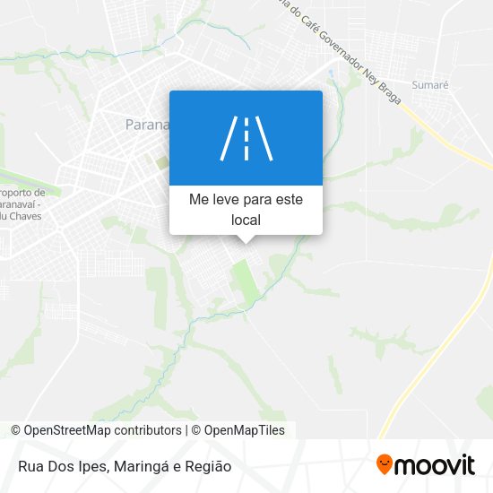 Rua Dos Ipes mapa