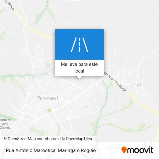 Rua Antônio Marostica mapa