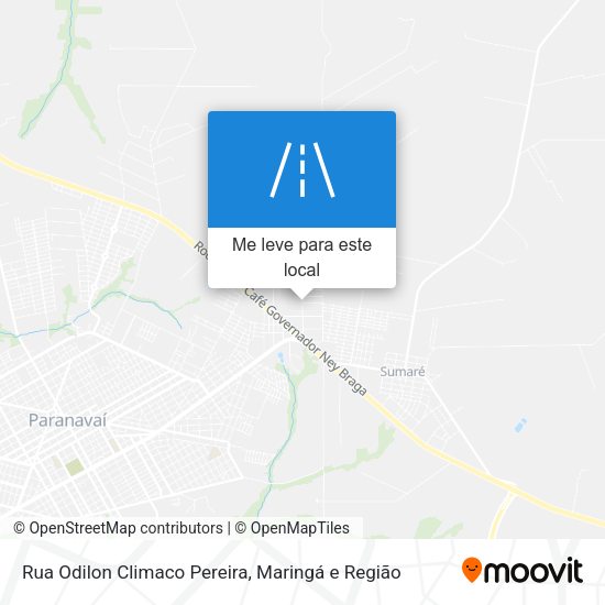 Rua Odilon Climaco Pereira mapa