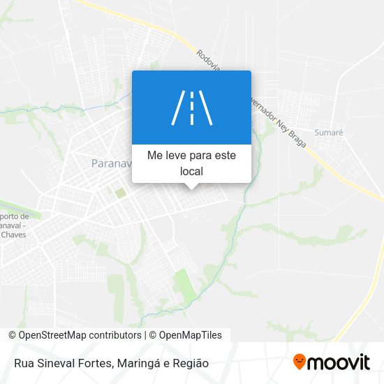 Rua Sineval Fortes mapa